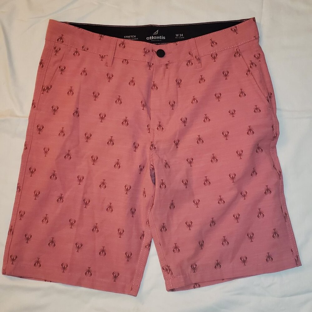 Atlantis Men's Shorts - Size W34  Lobster Pattern
